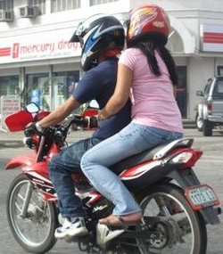 riders helmets...